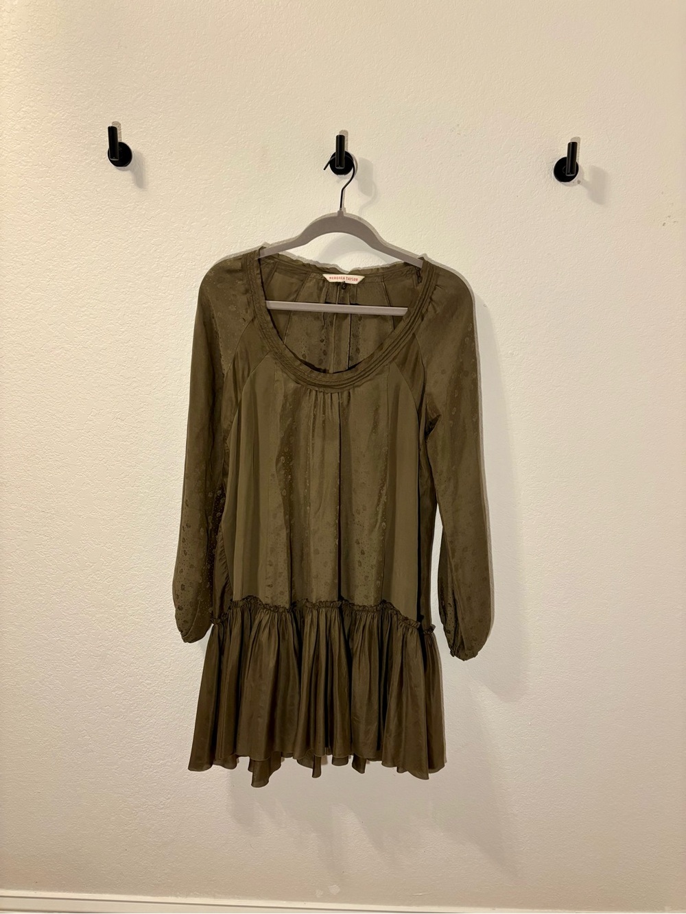 Y2K Vintage 100% Silk Rebecca Taylor Mini Dress